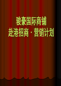 ××国际商铺赴港招商·营销计划