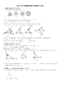 湖南省浏阳市八年级数学上期中复习B卷