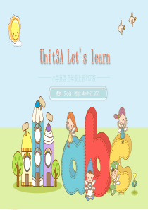 人教PEP版五年级上册英语课件-Unit3A-Lets-learn附教案说课稿