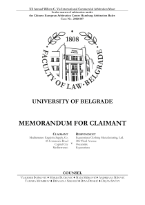 13年模拟法庭最佳memo(2013vis-moot-best-memo--claimant)
