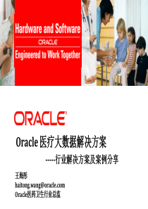 @Oracle医疗--大数据解决方案28