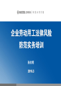 企业人力资源管理法律法规与风险防范(完整版)