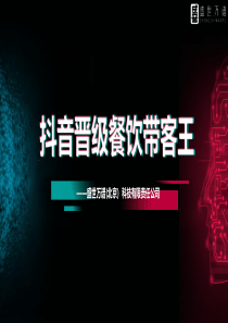 餐饮行业业抖音代运营方案(综合)