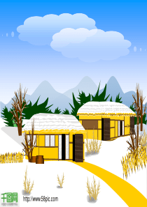 冬天白雪皑皑-PPT幼儿教学模板