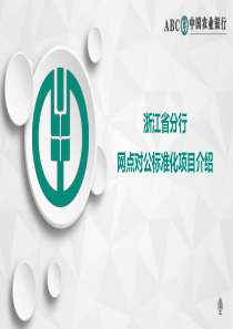 网点对公标准化转型项目介绍（PDF56页）