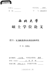 BC钢铁集团成本领先战略研究