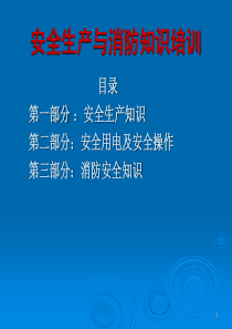 《安全生产与消防知识》培训.ppt