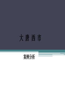 大唐西市案例分析及其招商手册