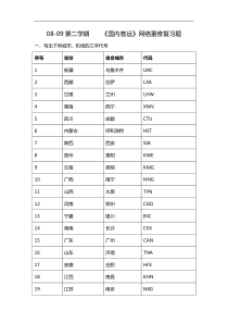 【交通运输】民航旅客运输网络重修练习题