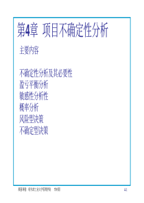 评估第4章项目不确定性分析