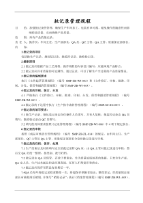 批记录管理规程