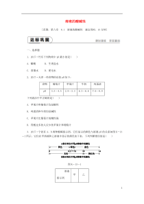 2018-2019学年九年级化学下册 第八章 常见的酸、碱、盐 8.1 溶液的酸碱性课时作业（十三）
