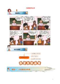 2018-2019学年八年级物理下册 第七章 力的初步认识讲义 （新版）新人教版