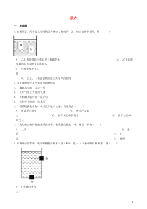 2018-2019学年八年级物理下册 第十章 浮力单元综合检测题 （新版）新人教版