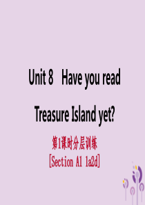 2018-2019学年八年级英语下册 Unit 8 Have you read Treasure I