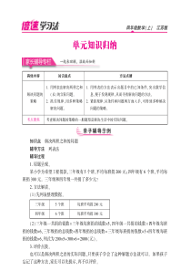 2018-2019学年四年级数学上册 第五单元 解决问题的策略知识梳理素材（pdf） 苏教版