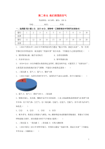 2018-2019学年度九年级化学上册 第二单元 我们周围的空气测试卷 （新版）新人教版