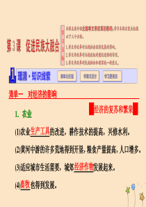 2018-2019学年高中历史 第三单元 北魏孝文帝改革 第3课 促进民族大融合课件 新人教版选修1