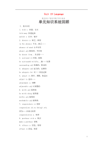 2018-2019学年高中英语 Unit 19 Language单元回顾 北师大版选修7