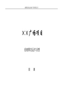 招商策划运作设想