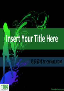 人物艺术背景PPT模板