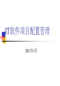 软件项目配置管理