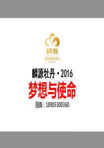 梦想与使命——牡丹籽油食用油公司招商模板