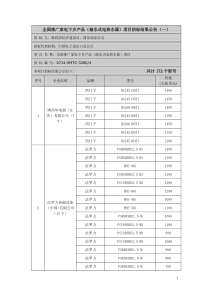 全国推广家电下乡产品(储水式电热水器)项目招标结果公告(一)