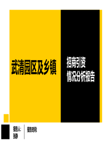 武清招商环境分析报告
