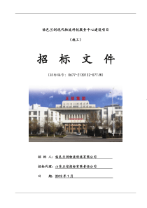 兰剑现代物流招标文件-最终版