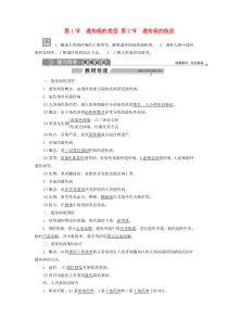 2019-2020学年高中生物 第6章 遗传信息的有害变异——人类遗传病 第1节 遗传病的类型 第2