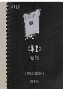 电影拳皇招商方案（PDF24页）