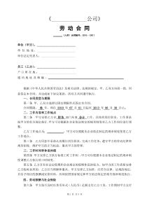 公司劳务合同模板(一)