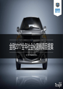 金刚2017全年社会化营销项目提案（PDF63页）