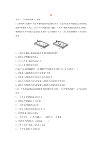 中考物理考点练习题力含解析