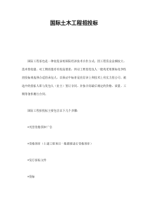 国际土木工程招投标（DOC9页）