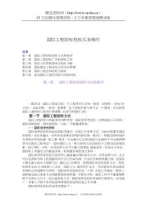 国际工程招标投标实务操作（DOC 101页）