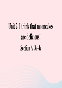 九年级英语全册Unit2Ithinkthatmooncakesaredelicious第2课时A3a