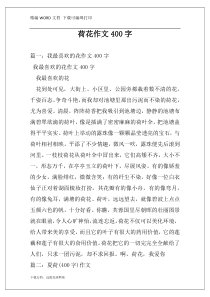 荷花作文400字