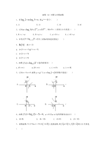 2020届高考数学理一轮复习精品特训专题二函数6对数与对数函数