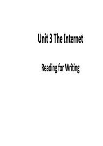 新教材2021学年高中英语人教必修第二册课件Unit3Period6ReadingforWritin