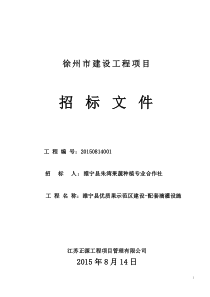 姚集滴灌招标文件