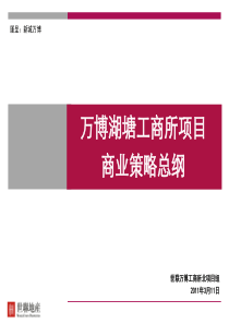 世联_江苏常州万博湖塘工商所项目商业策略总纲_115页_XXXX年