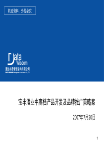 业中高档产品开发及品牌推广策略案