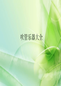 吹管乐器大全