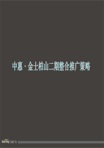 中惠金士柏山二期整合推广策略
