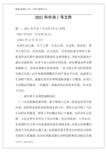 2021年中央1号文件