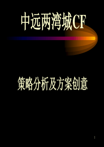 中远两湾城CF策略分析及方案创意(PPT99)(1)