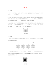 2020届中考物理考点复习卷 浮力