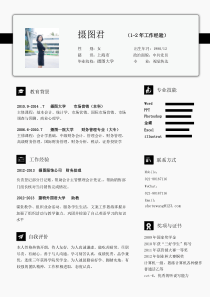 视觉传达设计师求职简历模板